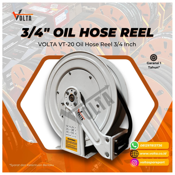 VOLTA VT20 OIL HOSE REEL 3/4 INCH