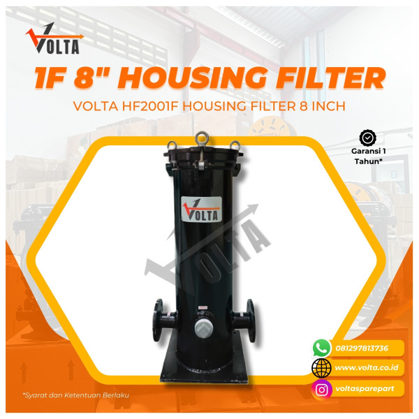 VOLTA HF2001F HOUSING FILTER 1-STAGE 8 INCH